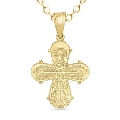 dagmarristi kaulaketju kullattua hopeaa riipus 8 karaatin kultaa - Amoré