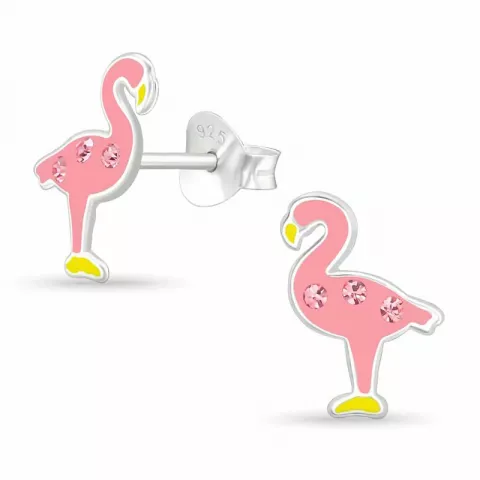 flamingo korvarenkaat  hopea
