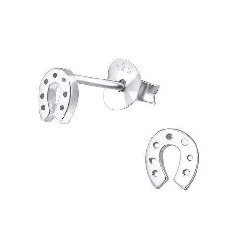 hevosenkenkä korvarenkaat  hopea