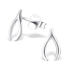 Toivomusluu korvarenkaat  hopea