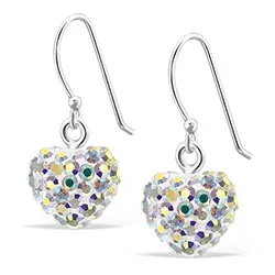 Sydän korvarenkaat  hopea