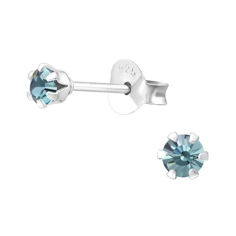 3 mm korvarenkaat  hopea