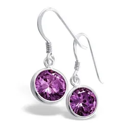 Pyöreitä korvarenkaat  hopea