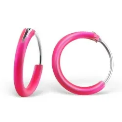 10 mm pinkki rengas  hopea