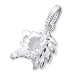 Leijona riipus  hopeaa