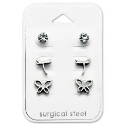 korvarenkaat  ruostumaton teräs