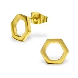 nappikorvakorut  kullattu teräs