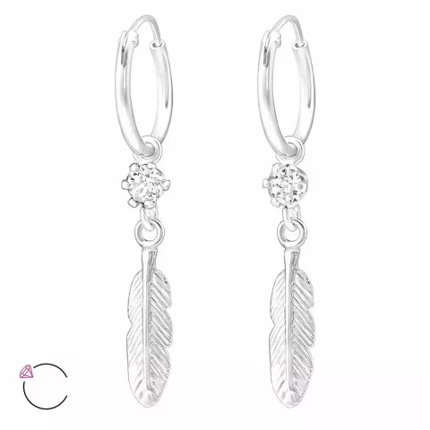 10 mm lehti creole korvakorut  hopea