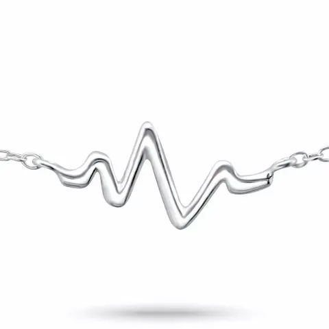 rannekoru hopeaa sydämenlyönti hopeaa