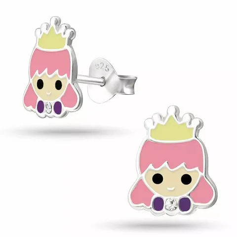 prinsessa nappikorvakorut hopea