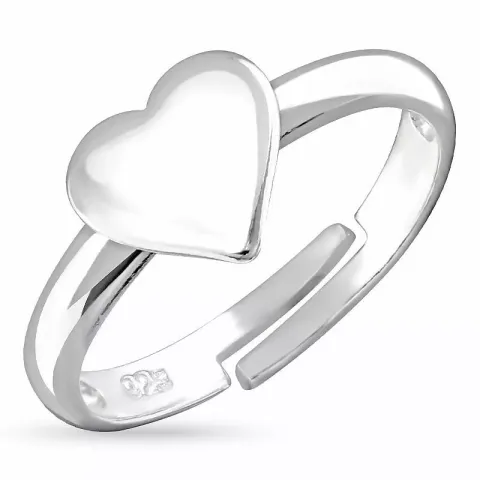 sydän sormus hopeaa