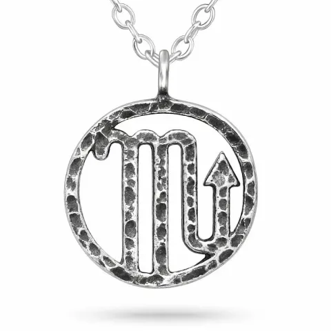 Tähtikuvio skorpioni kaulaketju  hopeaa riipus hopea