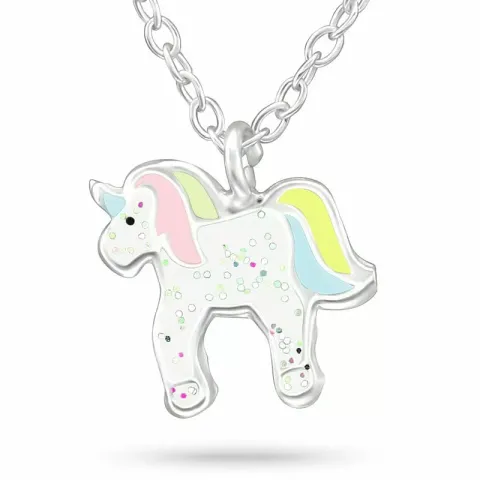 yksisarvinen kaulaketju hopeaa riipus hopea