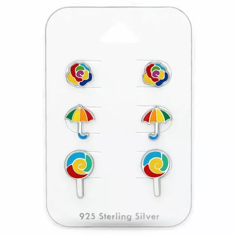 emalji korvakorut lapsille  hopea