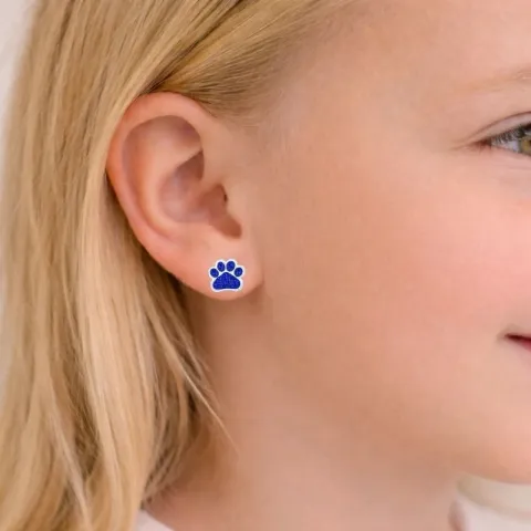 tassu kristalli nappikorvakorut  hopea - Little Ones