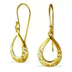 Pisara korvarenkaat  kullattua hopeaa