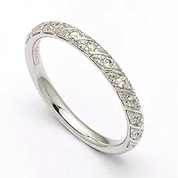 Timanttisormus 14 karaatin valkokultaa 0,154 ct