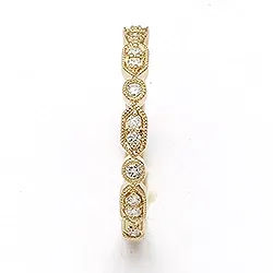 briljantti sormus 14 karaatin kultaa 0,143 ct