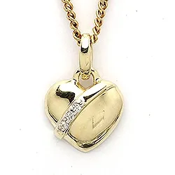 Sydän riipus  8 karaatin kultaa