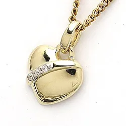 Sydän riipus  8 karaatin kultaa