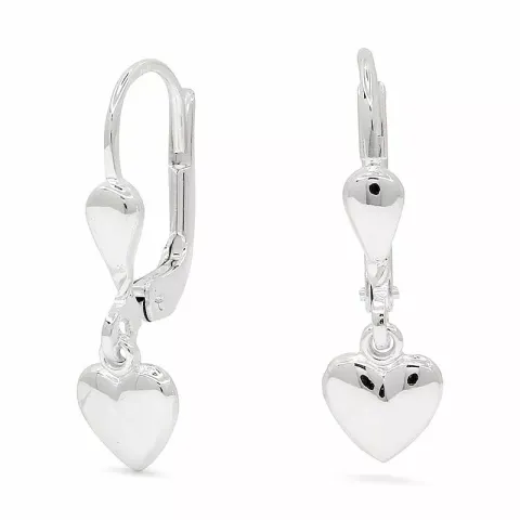 sydän korvarenkaat  hopea