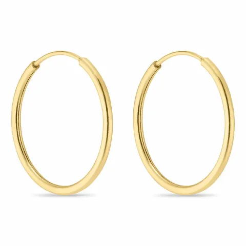 15 mm suuria rengas kullattua hopeaa