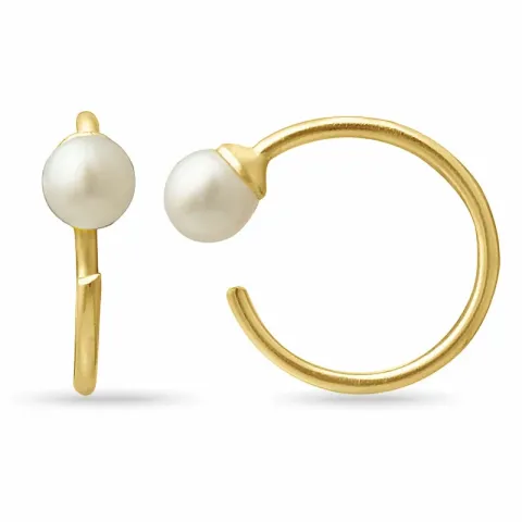 helmi rengaskorvakorut  kullattu hopea