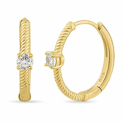 zirkoni rengas  kullattu hopea