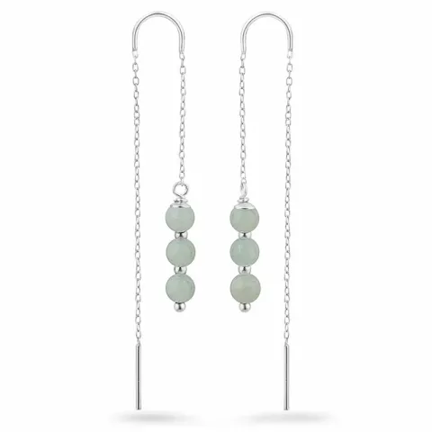 amatsoniitti ketjukorvakorut  hopea - Loom Stones