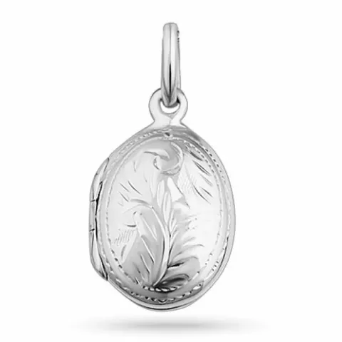 12,5 x 19 mm ovaali medaljonki hopeaa
