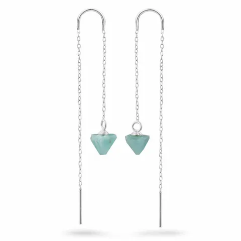 amatsoniitti ketjukorvakorut  hopea