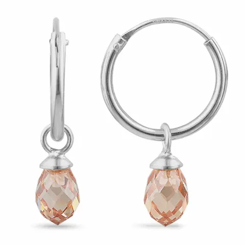 12 mm samppanjanvärinen zirkoni rengas  hopea - Loom Stones