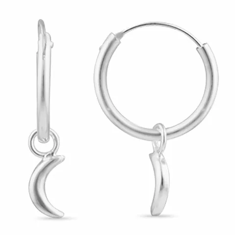 12 mm kuu rengas hopea