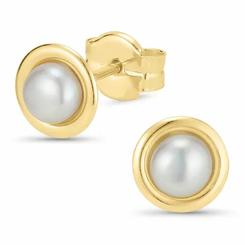 4,5 mm helmi nappikorvakorut 9 karaatin kultaa - Gold Collection