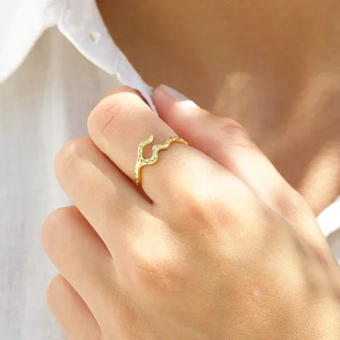 Nava Elora  sormus  kullattua hopeaa