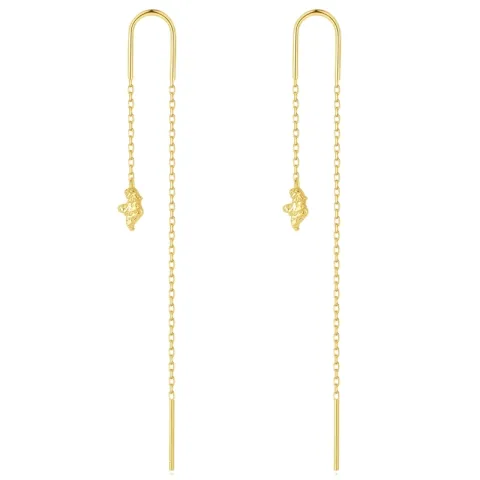 Nava Dhara ketjukorvakorut  kullattua hopeaa