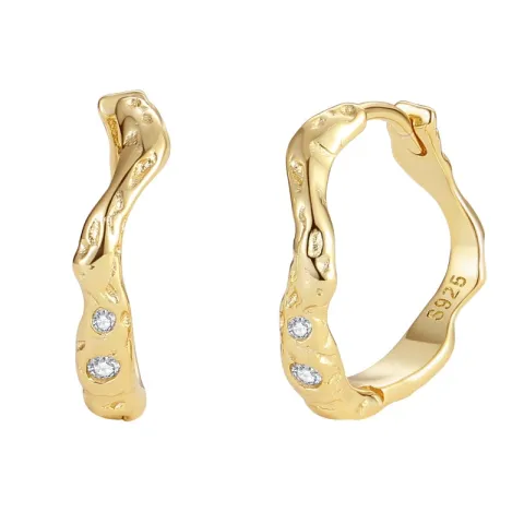 Nava Saba rengas  kullattua hopeaa valkoinen zirkoni