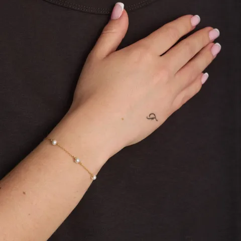 Studio Z Shore helmi rannekoru  kullattua hopeaa