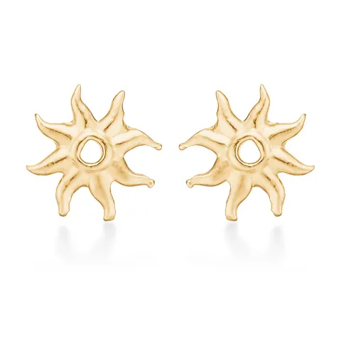 Studio Z Ocean Aura nappikorvakorut  kullattua hopeaa