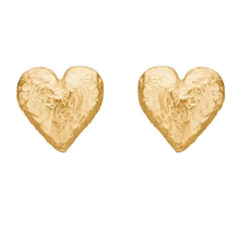 Studio Z Amour Heart korvarenkaat  kullattua hopeaa