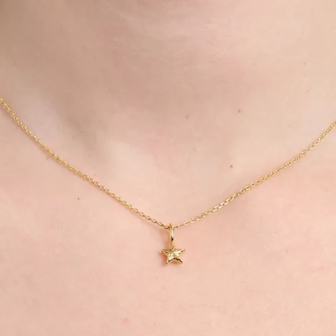 Studio Z Shiny Star kaulaketju  kullattua hopeaa