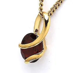 Ovaali riipus  9 karaatin kultaa