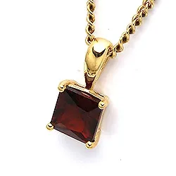 Neliskulmainen riipus  9 karaatin kultaa