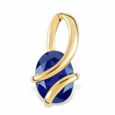 Ovaali riipus  9 karaatin kultaa