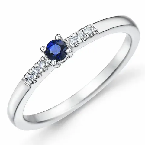 safiiri timanttisormus 14 karaatin valkokultaa 0,03 ct 0,163 ct