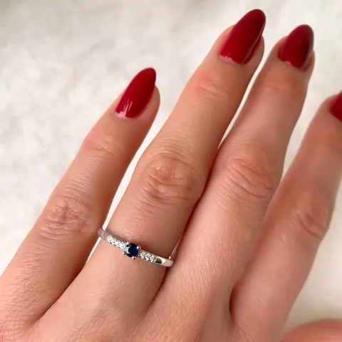 safiiri timanttisormus 14 karaatin valkokultaa 0,03 ct 0,163 ct