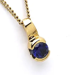 Ovaali riipus  9 karaatin kultaa