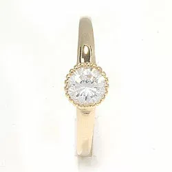 Pyöreä sormus 8 karaatin kultaa