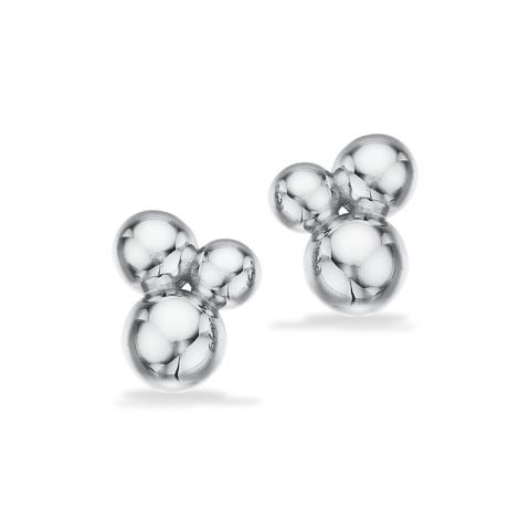 Scrouples kuula nappikorvakorut  hopea