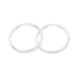 40 mm Scrouples pyöreitä rengas hopea
